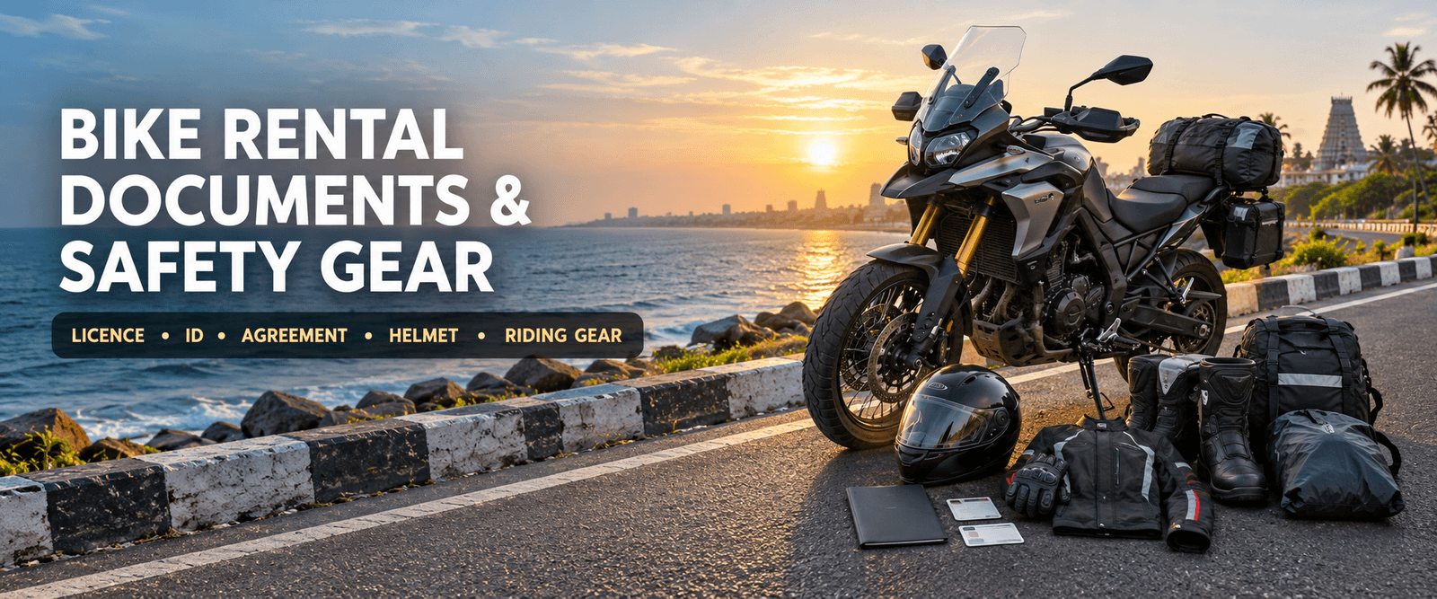 Documents and Safety Gear Needed for a Rental-Bike Trip
